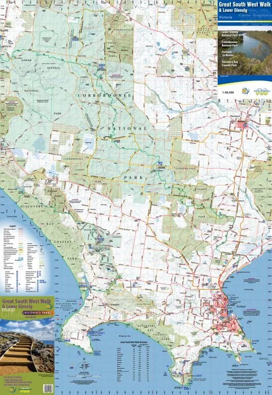 Great South West Walk & Lower Glenelg Map | Meridian Maps | A247 Gear