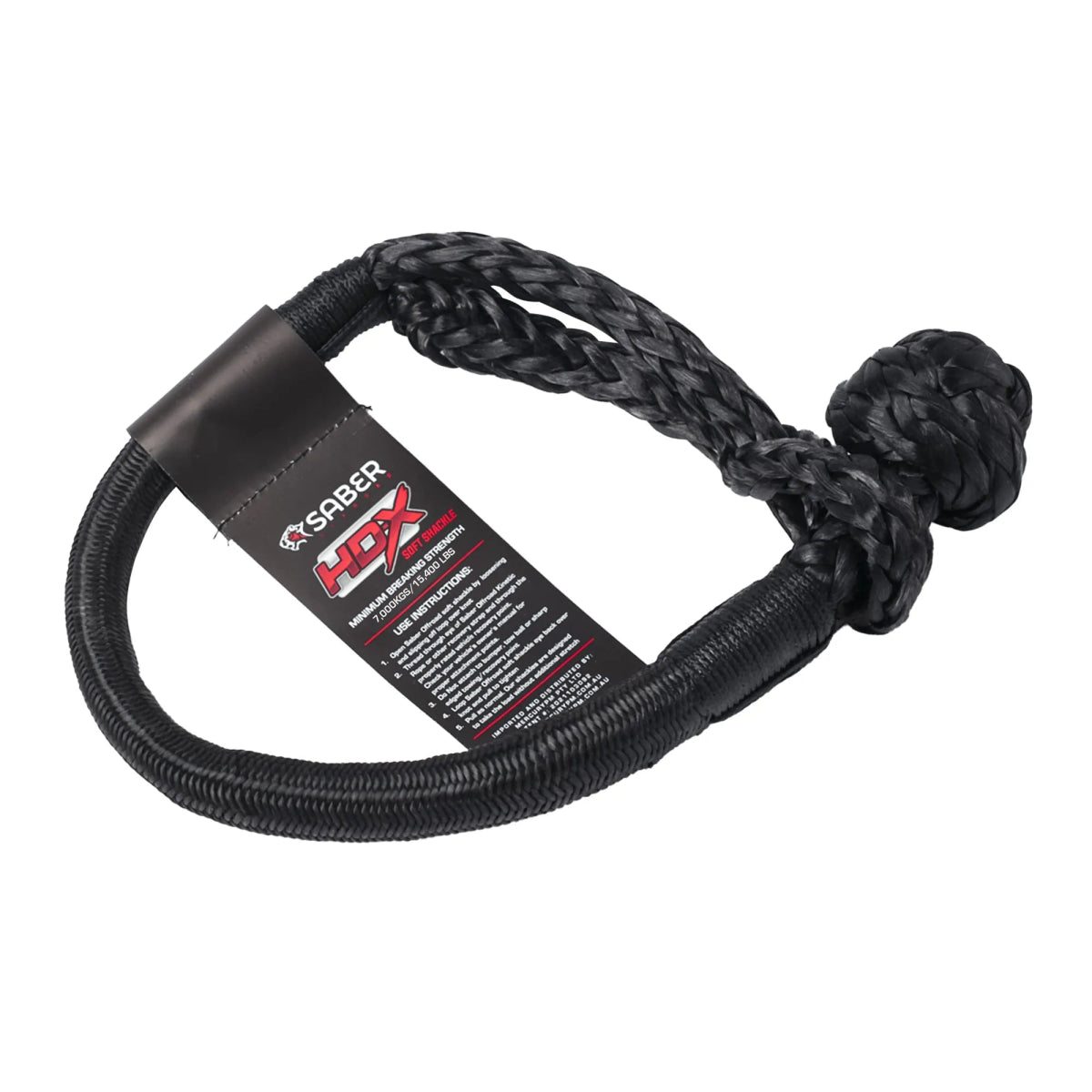 HDX Technora Bound Soft Shackle - 7,000KG | Saber Offroad | A247 Gear