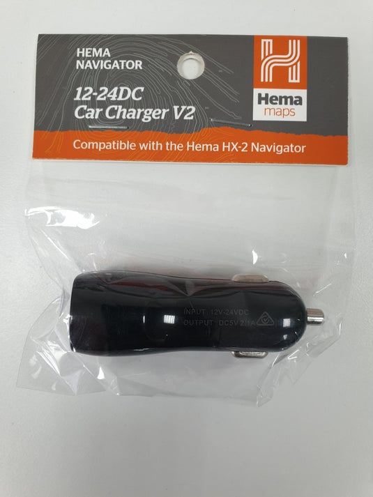 Hema HX - 2 Navigator 12 - 24DC Car Charger V2 | Hema Maps - Digital | A247 Gear