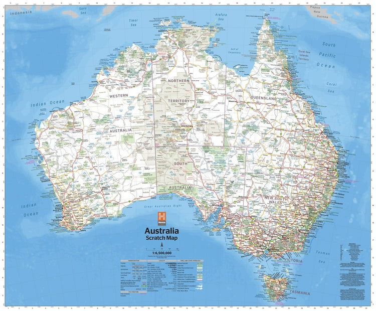 Hema's Australia Scratch Map | Hema Maps | A247 Gear