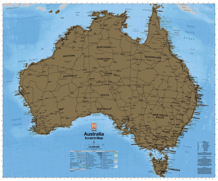 Hema's Australia Scratch Map | Hema Maps | A247 Gear