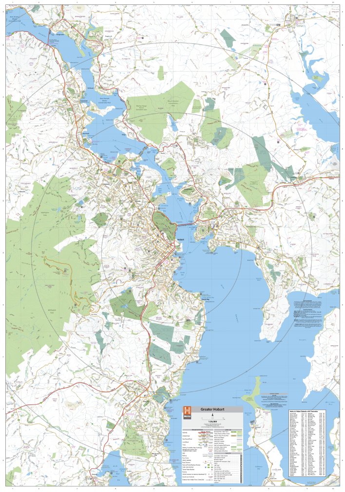 Load image into Gallery viewer, Hobart and Region Wall Map | Hema Maps - Maps | A247 Gear
