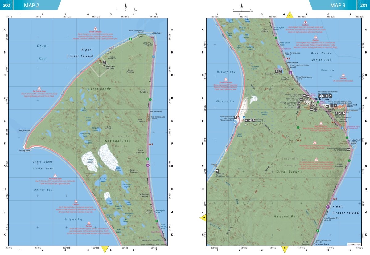 K'gari (Fraser Island) Atlas & Guide | Hema Maps - Books | A247 Gear