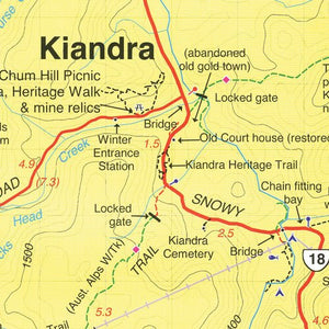 Kosciuszko Northern, Kiandra, Tumut Map - OE | Rooftop Maps | A247 Gear