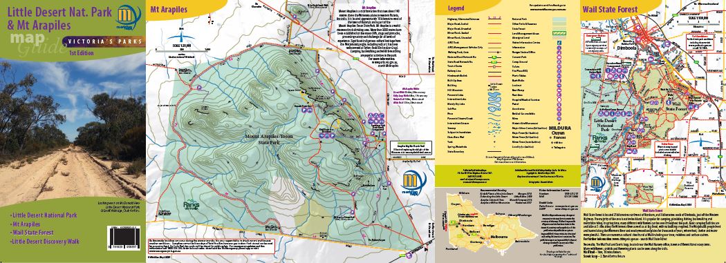 Little Desert National Park & Mt Arapiles Map Guide | Meridian Maps | A247 Gear