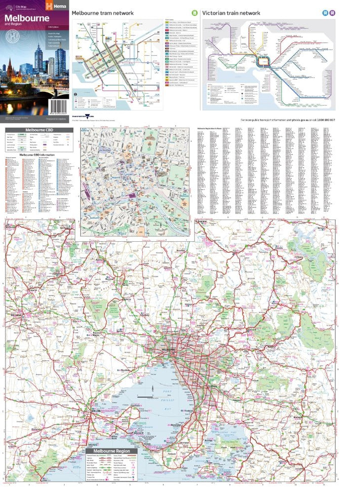 Melbourne & Region Map | Hema Maps - Maps | A247 Gear