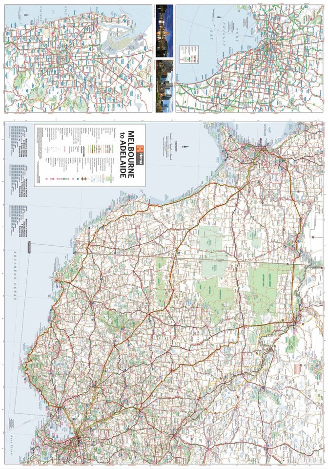 Melbourne to Adelaide Map | Hema Maps - Maps | A247 Gear