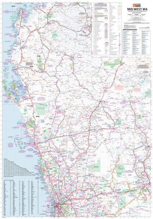 Mid West Western Australia Map | Hema Maps - Maps | A247 Gear