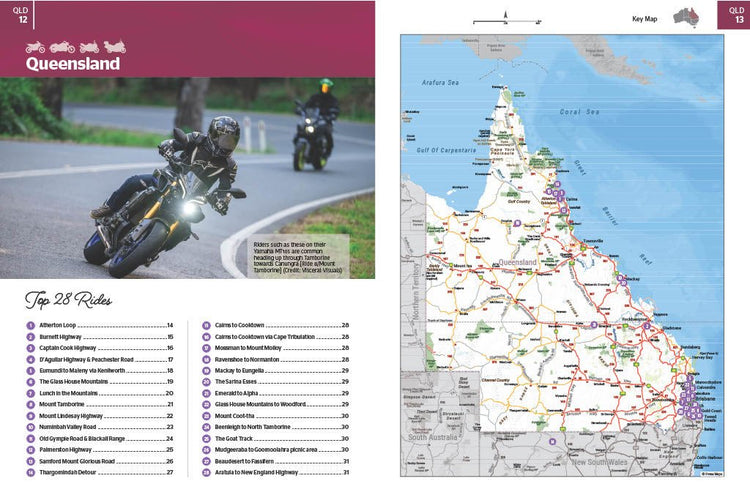 Motorcycle Adventures Top 200 Rides + Australia Road & 4WD Handy Atlas Bundle | Hema Maps - Books | A247 Gear
