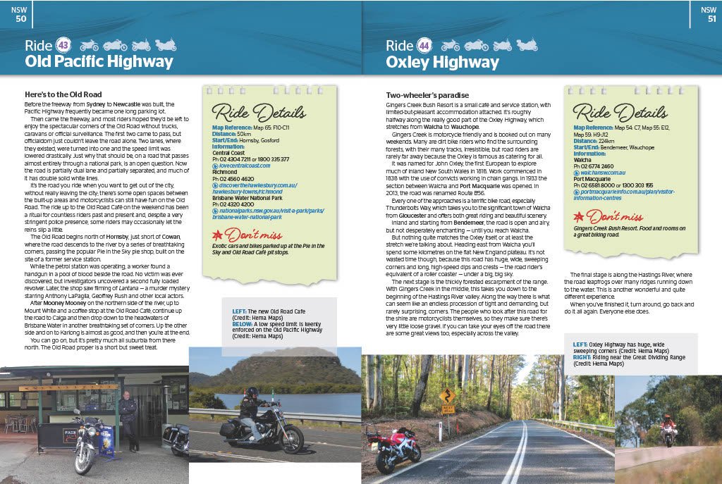Motorcycle Adventures Top 200 Rides + Australia Road & 4WD Handy Atlas Bundle | Hema Maps - Books | A247 Gear