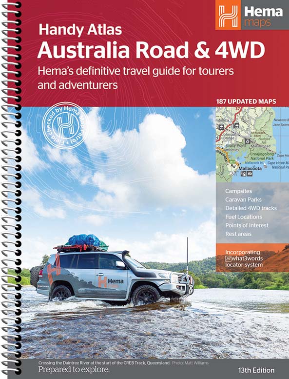Motorcycle Adventures Top 200 Rides + Australia Road & 4WD Handy Atlas Bundle | Hema Maps - Books | A247 Gear