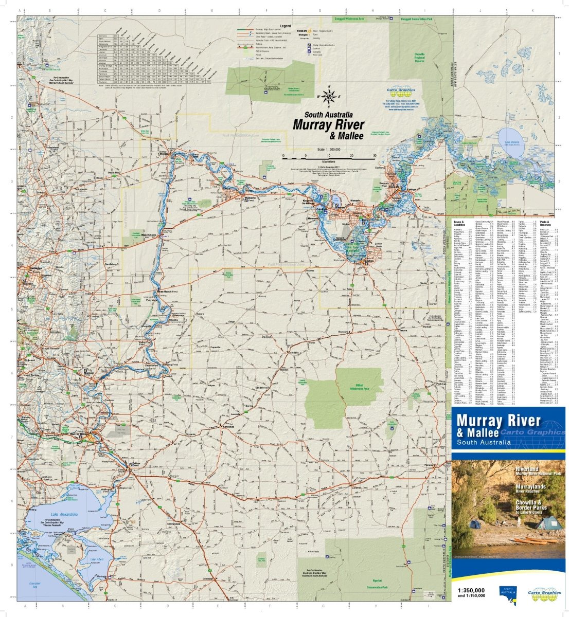 Murray River & Mallee Map | Cartographics | A247 Gear