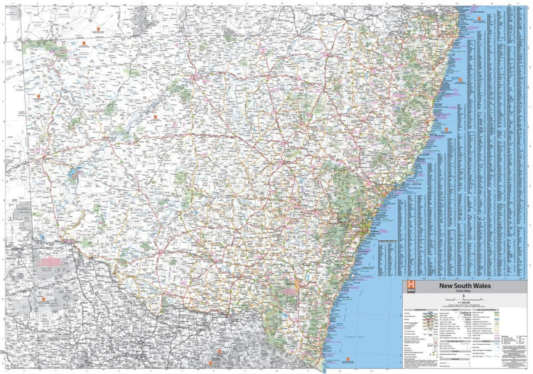 New South Wales State Wall Map | Hema Maps - Maps | A247 Gear