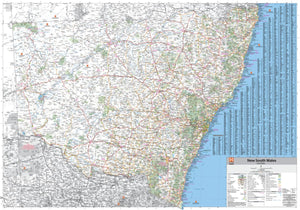 New South Wales State Wall Map | Hema Maps - Maps | A247 Gear