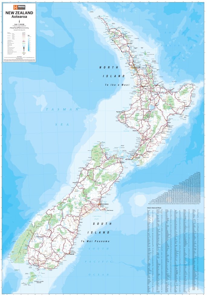 New Zealand Aotearoa Map | Hema Maps - Maps | A247 Gear