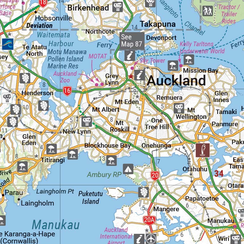 New Zealand Handy Atlas (Aotearoa) | Hema Maps - Books | A247 Gear