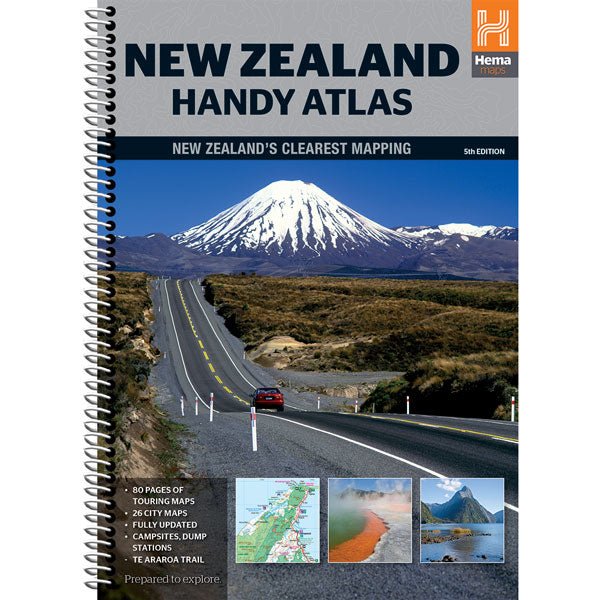 New Zealand Handy Atlas - OE | Hema Maps - Books | A247 Gear