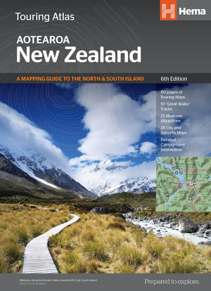 New Zealand Touring Atlas (Aotearoa) | Hema Maps - Books | A247 Gear