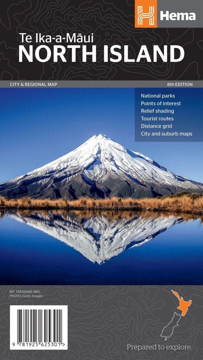 North Island New Zealand Map | Hema Maps - Maps | A247 Gear