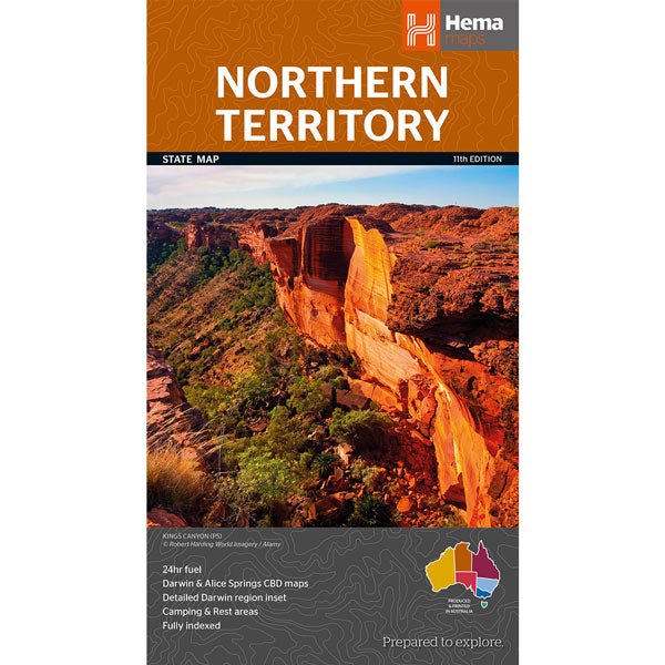 Northern Territory State Map - OE | Hema Maps - Maps | A247 Gear