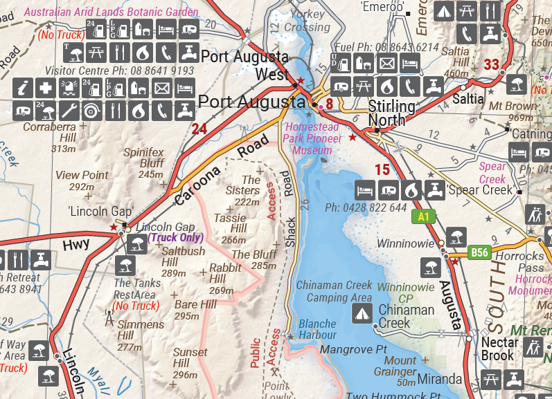 Load image into Gallery viewer, Nullarbor Plain - Eastern Map - Border Village to Port Pirie
