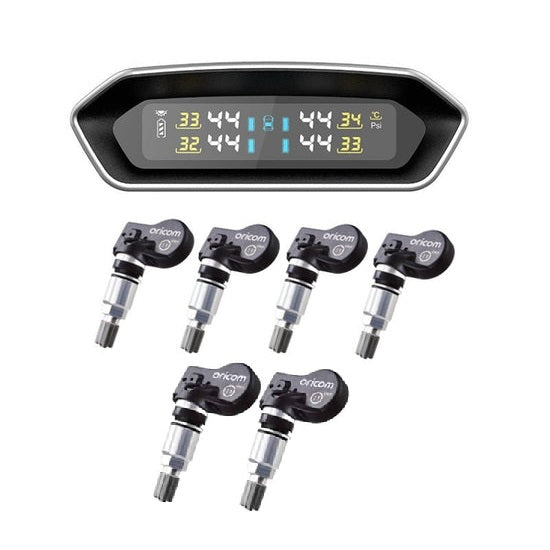 The Oricom Internal Tyre Pressure Monitor 6 sensor pack