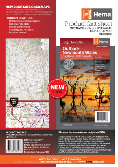 Outback New South Wales Map | Hema Maps - Maps | A247 Gear