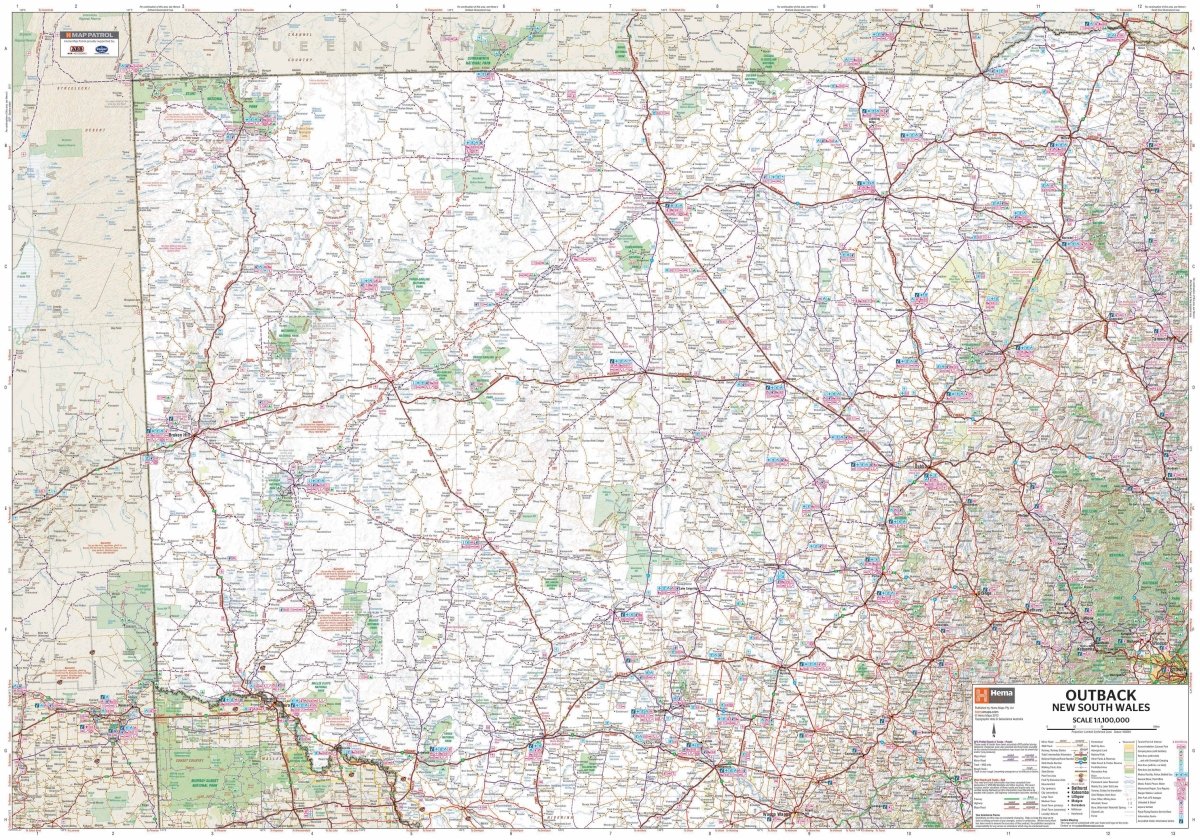 Outback New South Wales Map | Hema Maps - Maps | A247 Gear