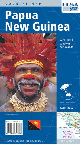 Papua New Guinea Map (3rd edition) | Hema Maps - Maps | A247 Gear