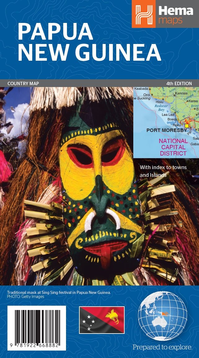 Papua New Guinea Map (4th edition) | Hema Maps - Maps | A247 Gear