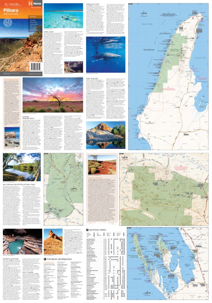 Pilbara & Coral Coast Map | Hema Maps - Maps | A247 Gear