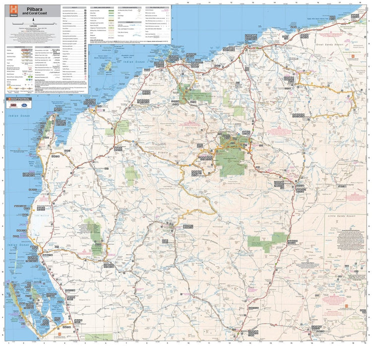 Pilbara Wall Map | Hema Maps - Maps | A247 Gear