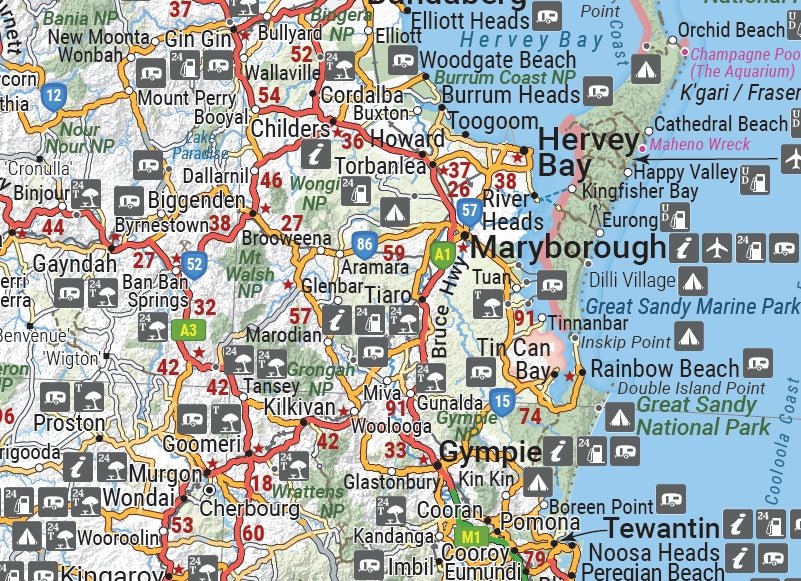 Queensland State Map | Hema Maps - Maps | A247 Gear