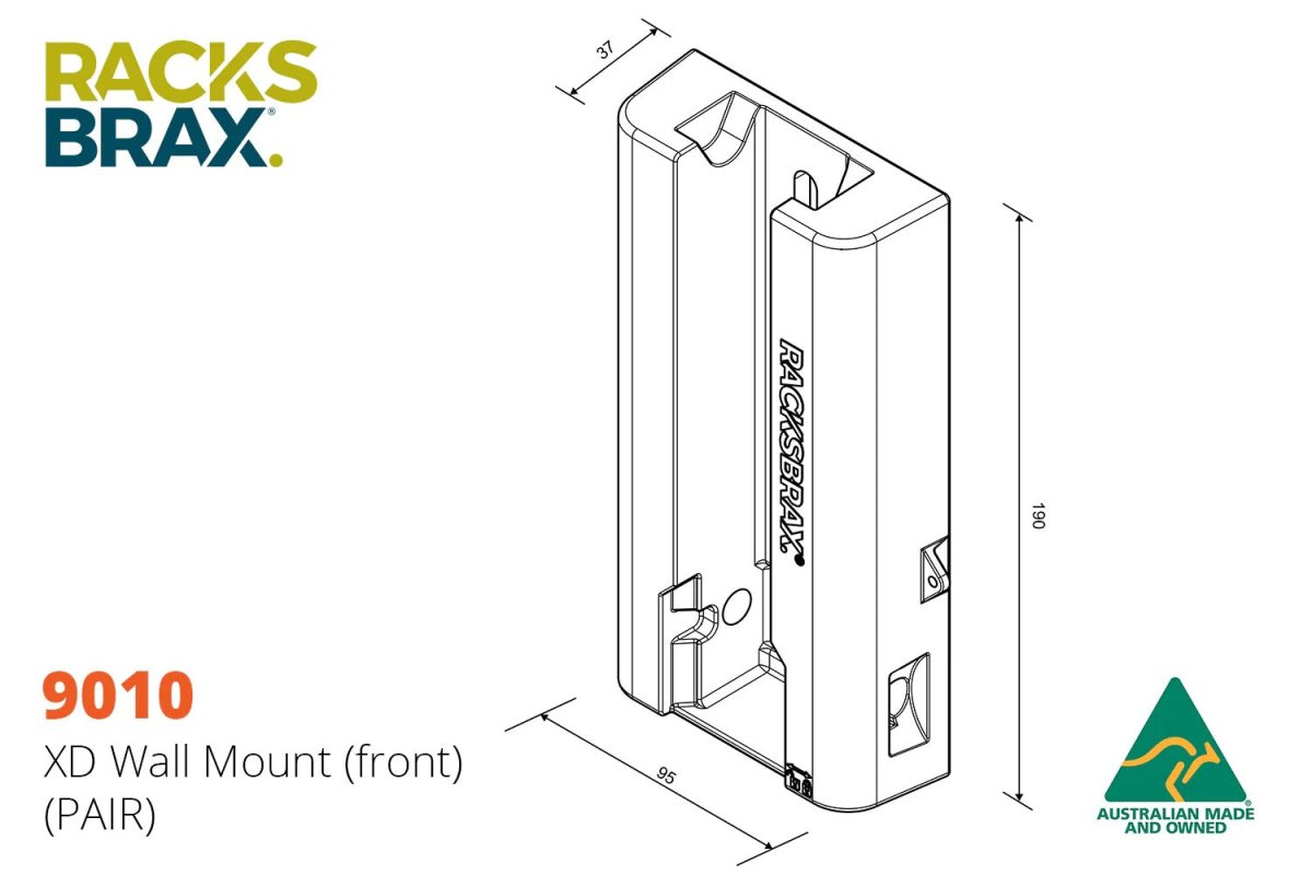 RACKS BRAX XD HITCH WALL MOUNT PACK 9010 | Racks Brax | A247 Gear