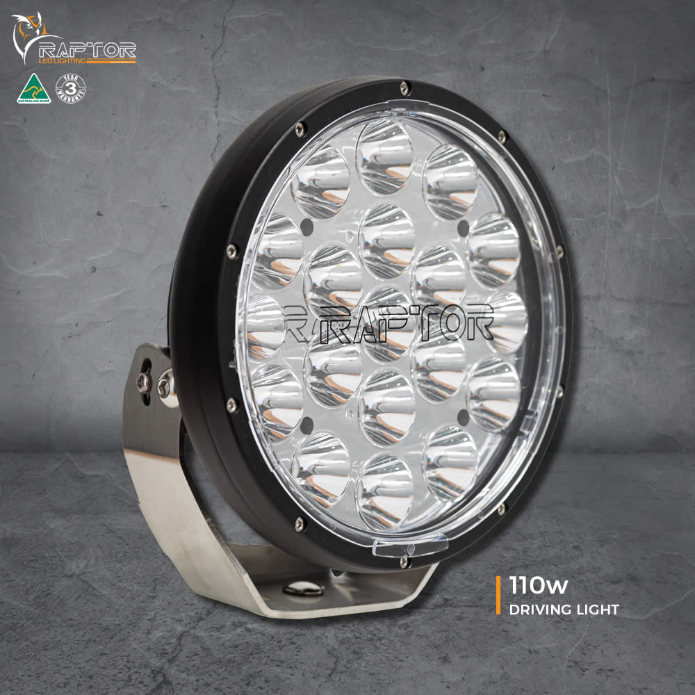 Raptor 110W 9? LED Driving Light | Ultra Vision | A247 Gear