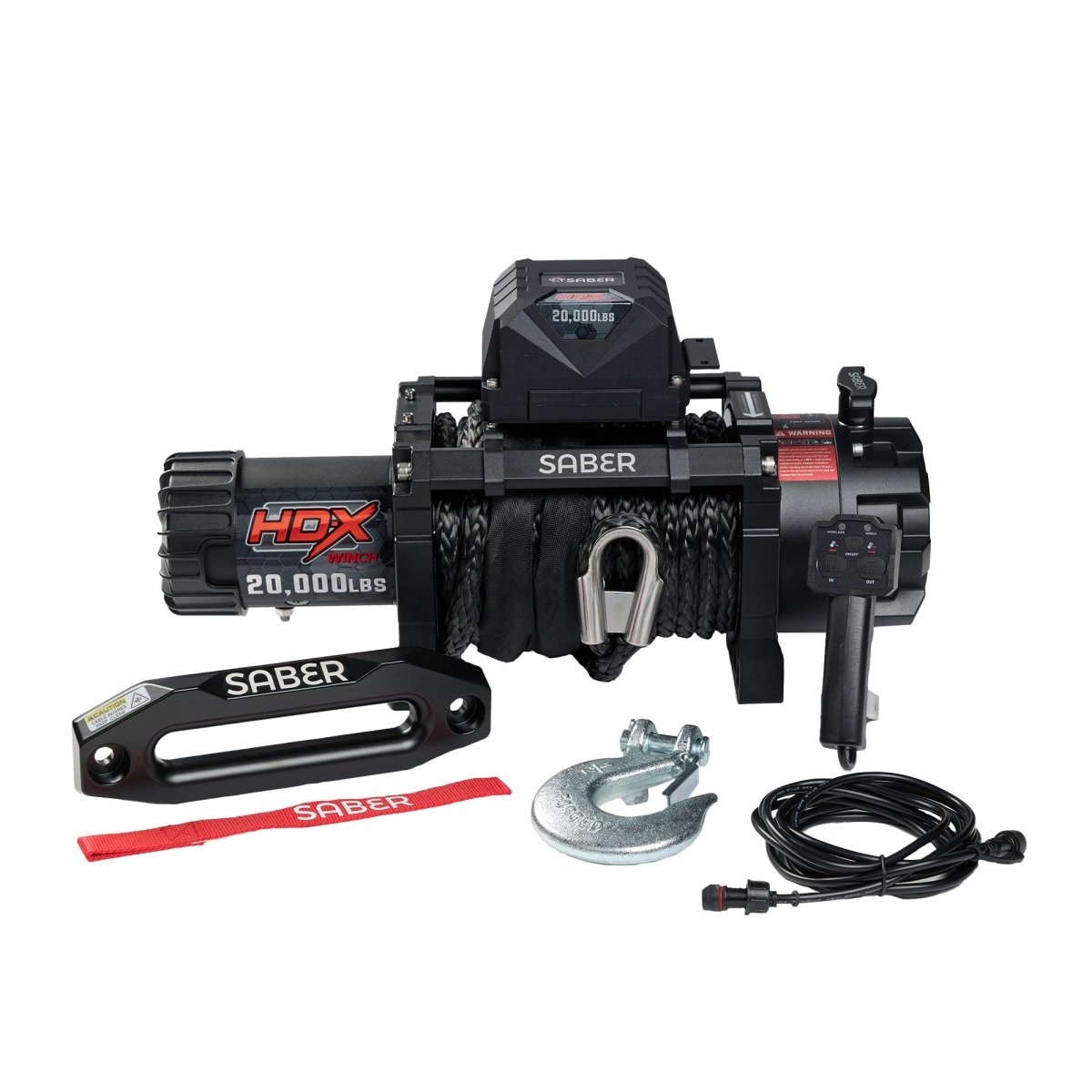 Saber HDX Winch 20,000LBS - 12V | Saber Offroad | A247 Gear