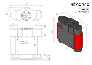 Saber Select Series Twin Air Compressor & Inflation Kit | Saber Offroad | A247 Gear