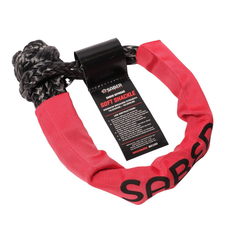 Saber Soft Shackle with Protective Sheath - 18,000KG | Saber Offroad | A247 Gear