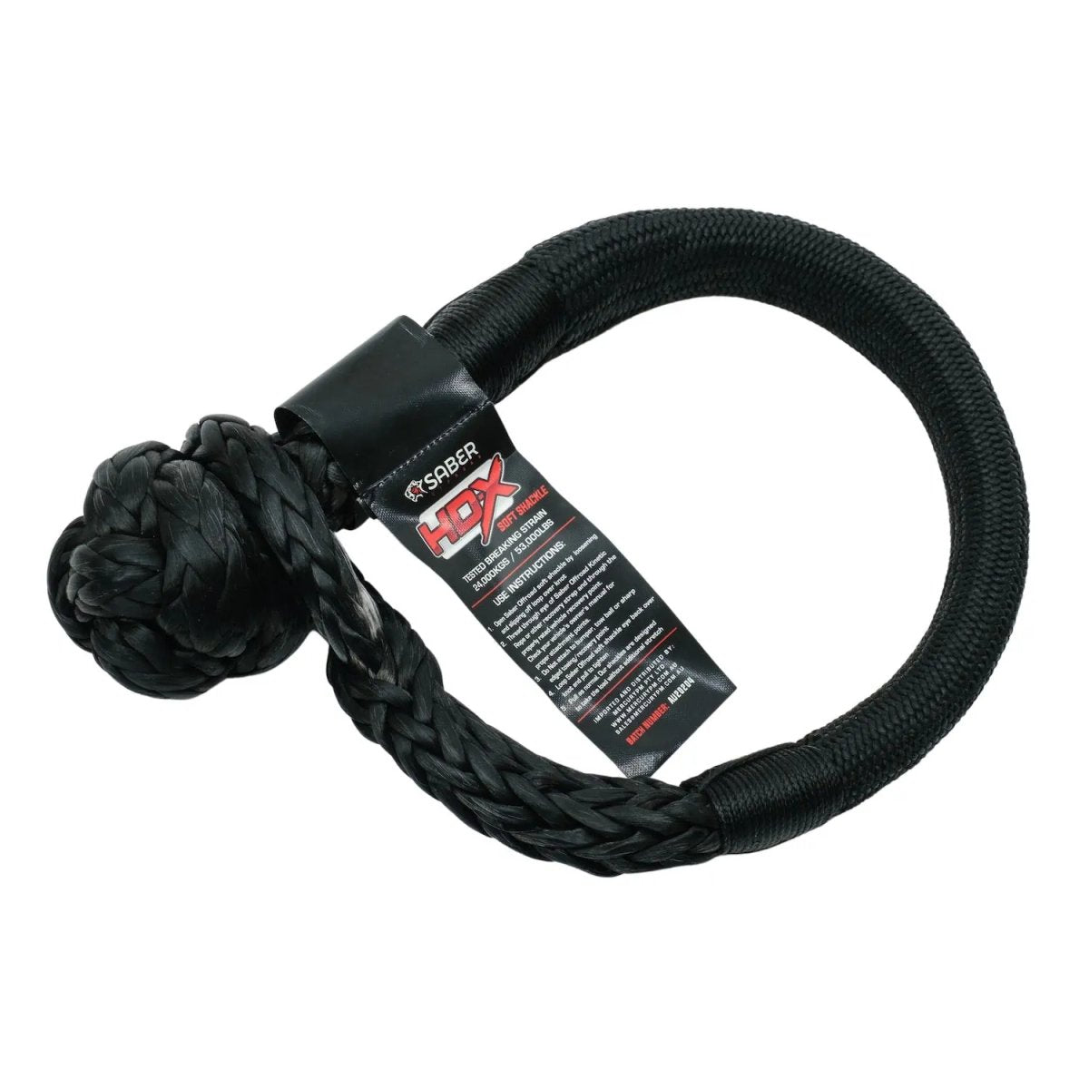 SaberPro HDX Technora Bound Soft Shackle - 24,000KG | Saber Offroad | A247 Gear