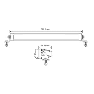 SBL - 1820SRF Saber 20" Light Bar - Flood Beam | Saber Offroad | A247 Gear