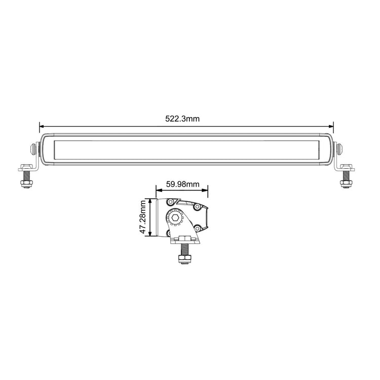 SBL - 1820SRF Saber 20" Light Bar - Flood Beam | Saber Offroad | A247 Gear