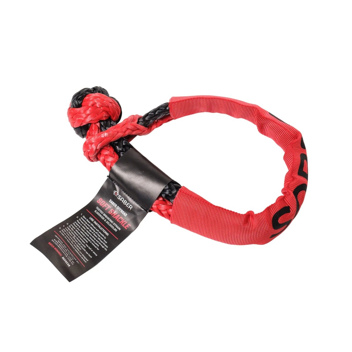 SBR - 9KSSB Saber Soft Shackle with Protective Sheath - 9,000KG | Saber Offroad | A247 Gear