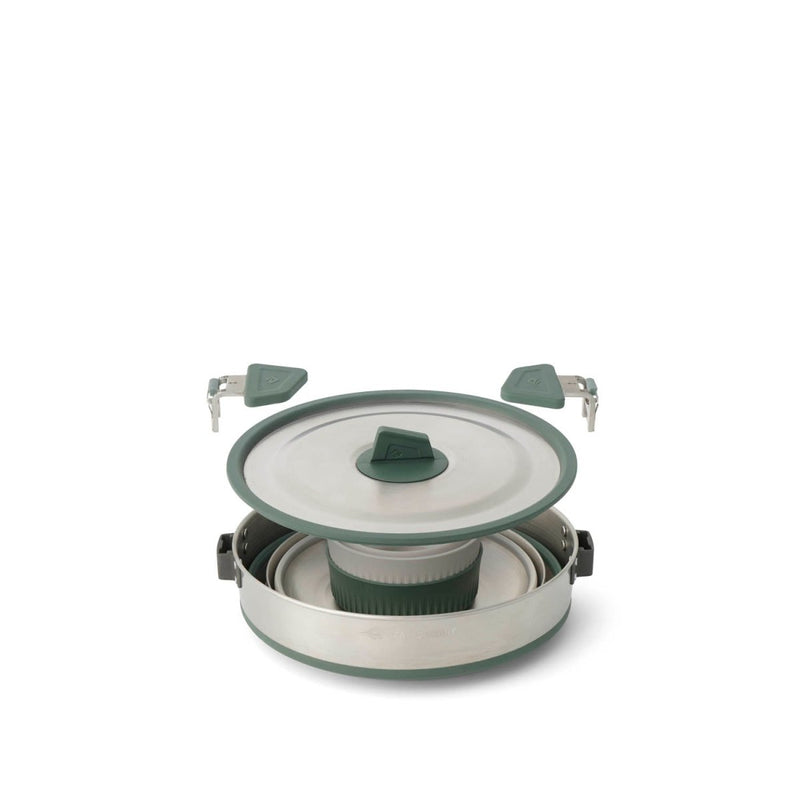 Load image into Gallery viewer, Sea to Summit Detour Stainless Steel One Pot Cook Set - [5 Piece] 3L Pot | Sea to Summit | A247 Gear
