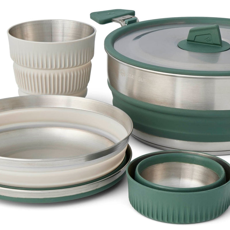 Load image into Gallery viewer, Sea to Summit Detour Stainless Steel One Pot Cook Set - [5 Piece] 3L Pot | Sea to Summit | A247 Gear
