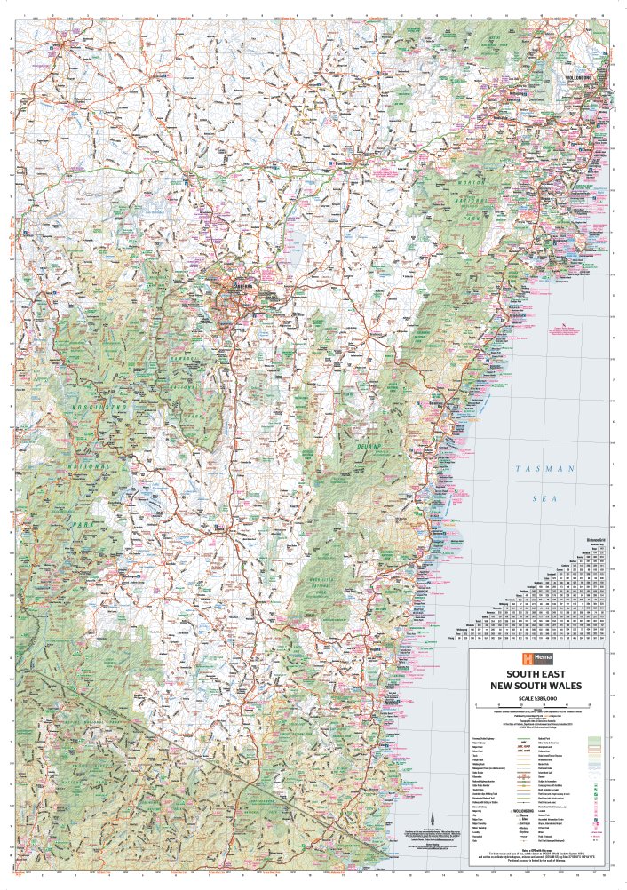 South East New South Wales Map | Hema Maps - Maps | A247 Gear