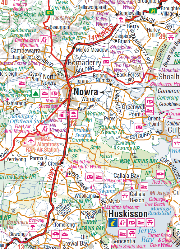 South East New South Wales Map | Hema Maps - Maps | A247 Gear