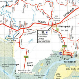 South Gippsland - Wilsons Promontory Map | Rooftop Maps | A247 Gear