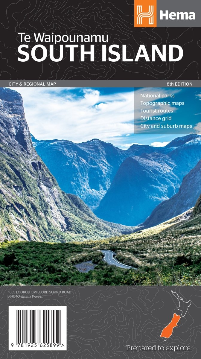 Load image into Gallery viewer, South Island New Zealand Map (Te Waipounamu) | Hema Maps - Maps | A247 Gear
