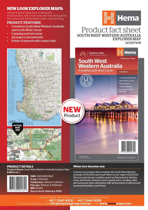 South West Western Australia Map | Hema Maps - Maps | A247 Gear