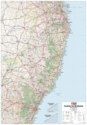 Sydney to Brisbane Map | Hema Maps - Maps | A247 Gear